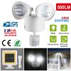 Solar Lights 22LEDs Outdoor Security Lights Motion Sensor IP44 Water-Resistant 360° Rotatable Dual Heads Solar Wall Light for Entryways Stairs Yard Ga