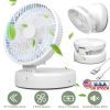 Quiet Table Fan 90° Foldable Desk Fan with 4 Wind Speeds Type-C Rechargeable Wall-Mounted Fan Portable Desktop Fan for Home Bedroom Kitchen Office Out