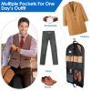 5 Packs Garment Bags Breathable Suit Bag Washable Clothes Cover Protector with Handles for Suits Coat Shirts T-shirts Jackets Dress for Adults Childre