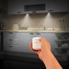 3Pcs LED Night Light Cordless Battery-Powered Closet Lamp Dimmable w/ Remote Stick-on