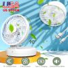 Quiet Table Fan 90° Foldable Desk Fan with 4 Wind Speeds Type-C Rechargeable Wall-Mounted Fan Portable Desktop Fan for Home Bedroom Kitchen Office Out