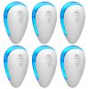 6 Pack Ultrasonic Pest Repeller Indoor Plug In Bug Repellent Mosquito Spider Ant Roaches Mice Control for Bedroom Garage Warehouse Office