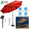 Solar Umbrella Lights Outdoor Parasol String Light 8 Lighting Mode Waterproof 104 LED 8 Bundles Warm White for Patio Garden Outdoor
