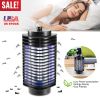 Electric Bug Zapper UV Light Flying Zapper Insect Killer Lamps Pest Mosquito Fly Trap Catcher Odorless Noiseless for Home Restaurant