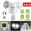 Solar Lights 22LEDs Outdoor Security Lights Motion Sensor IP44 Water-Resistant 360° Rotatable Dual Heads Solar Wall Light for Entryways Stairs Yard Ga