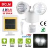 Solar Lights 22LEDs Outdoor Security Lights Motion Sensor IP44 Water-Resistant 360° Rotatable Dual Heads Solar Wall Light for Entryways Stairs Yard Ga