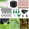 164FT Drip Irrigation Kit Automatic Garden Irrigation System Misting Plant Watering Drip Kit for Garden Greenhouse Flower Bed Patio Lawn