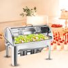 SOGA 9L Stainless Steel Full Size Roll Top Chafing Dish Food Warmer