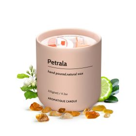 Petrala 11.3 Oz 50 Hours Burn Time Amber Candle Strong Scented Candles