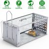 Single Door Rat Trap Cage Humane Rodent Trap Mouse Trap Indoor Outdoor for Small Rodents Mice Voles Hamsters