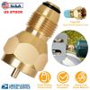 Propane Tank Refill Adapter 1Lb LP Gas Cylinder Tank Coupler Heater Solid Brass