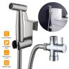 Handheld Bidet Sprayer Stainless Steel Bathroom Shower Toilet Bidet Sprayer Baby Cloth Diaper Sprayer Kit w/ Hose Brass Valve For Personal Hygiene Toi