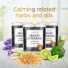 Magnificent 101 Set of 3 Long-Lasting Mercury Retrograde Aromatherapy Candles 10.5 Oz - 42-Hour Burn 100% Soy Wax, Herbs Ideal for Meditation