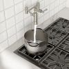 Traditional Wall Mount 16 1/6 Inch Extended Stove Swing Arm Folding 2 Handles 360Â° Rotation Dual Joints Pot Filler Kitchen Faucet