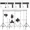 2.6x3M Photography Lighting Kit Photo Background Muslin Backdrops & Softbox & Umbrella & Reflector& Light Stand For Photo Studio
