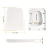 1pc, ergonomic toilet seat, soft close toilet seat with quick release function, thickened bathroom polypropylene square toilet seat