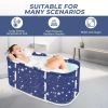 1pc 870 gallon, Portable Foldable Bathtub, Separate Family Bathroom SPA Tub, Soaking Standing Bath Tub for Shower Stall