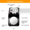 Bidet Attachment Non-Electric Fresh Water Bidet Sprayer Toilet Seat Attachment with Self Cleaning Dual Nozzles Cold Warm Water Temperature Pressure Co
