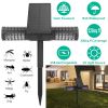Solar Powered Bug Zapper LED Mosquito Killer Lamp Electronic Pest Control Repellent Insect Killer Repeller with Double Heads