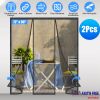 2Pcs 72 x 80in Magnetic Screen Door Double Door Screen Curtain Self Sealing Screen Door Mesh for Sliding Door Patio Door French Door