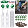 120Pcs Seed Pod Kit Hydroponic Garden Growing Containers Grow Anything Kit with 30Pcs Baskets 30Pcs Lids 30Pcs Sponged 30Pcs Stickers