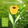 6 Pcs Solar Garden Tulip Flower Light Outdoor Solar Pathway light IP54 Water-resistant Landscape Lights for Lawn Patio Yard Garden Walkway Decoration