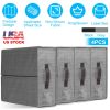 4Pcs Bed Sheet Set Organizers Foldable Bedsheets Storage Bins For Clothing Duvet Cover Pillowcase King Queen Bedsheet Closet Bedding Container With La