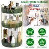 3 Tier Rotating Makeup Organizer 360° Spinning Perfume Cosmetic Storage Tray 55LBS Load Countertop Shelves for Lotion Lipstick
