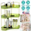 Bathroom Countertop Organizer 3 Tier Corner Makeup Storage Shelf Vanity Cosmetic Perfume Tray Clear Corner Rack for Bedroom Bathroom Kitchen