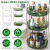 3 Tier Rotating Makeup Organizer 360° Spinning Perfume Cosmetic Storage Tray 55LBS Load Countertop Shelves for Lotion Lipstick