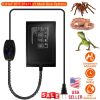 Electric Reptile Heating Pad With 32-122°F Temperature Adjustment IPX7 Waterproof Timer Setting Under Tank Heating Mat for Lizards Turtles Snake Spide