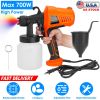 700W Electric Paint Sprayer Handheld HVLP Spray Painter Painting Spray Gun For Fences Brick Walls w/ 3 Spray Patterns 800ML Detachable Cup