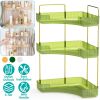 Bathroom Countertop Organizer 3 Tier Corner Makeup Storage Shelf Vanity Cosmetic Perfume Tray Clear Corner Rack for Bedroom Bathroom Kitchen