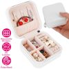 Mini Jewelry Storage Box Portable Ring Earring Necklace Storage Travel Case PU Leather Jewelry Organizer Gift