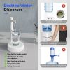 Desktop Water Bottle Dispenser, Smart Table Water Dispenser Portable Electric Water Bottle Pump Countertop For Universal Bottles