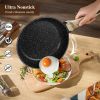 Ceramic Cookware Set, 14 Piece Pots And Pans Setsuper Non-Stick Comfortable Handle, Cookware Set For Healthy Cooking