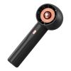 Portable Handheld Fan Rechargeable Pocket Personal Fan Quiet Desk Phone Holder Fan with 3 Speeds Removable Base for Commute Office Outdoor Indoor